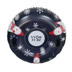 0.5 mm PVC Inflatable Snow Tube, Deep Blue, 120 cm