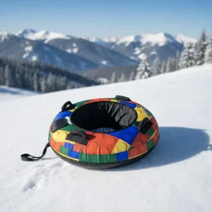 1-Person Inflatable Snow Tube for Adults and Kids, TPU Material