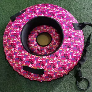 100 cm Snow Sled with Durable PVC Bottom for Kids and Adults