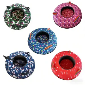 100cm High Quality HDPE Inflatable Donut Snow Tube Durable Eco Friendly Factory Price Kids Family Commercial Outdoor Winter Play