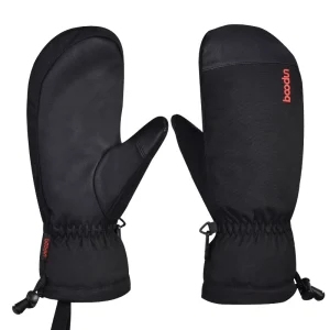 1215 Warm Insulated PU Ski Gloves Snowboarding Mittens