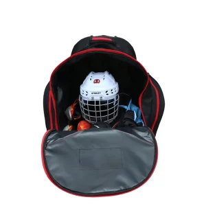 125L Wheeled Ice Hockey Backpack with P92 Blade Pattern for Adult Teams
