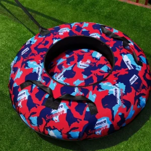 19 006 Winter Sport Hard Bottom Rubber Tire Towable Snow Sled Tube Inflatable Ski Tube for Sale