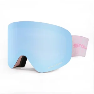 197B Pink Adult Ski Goggles Magnetic Lens Anti-Fog UV400 Snowboard Goggles