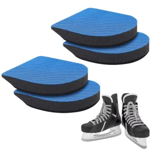 2 Pairs Hockey Skate Performance Insert Hockey Cushion Insoles Shoe Inserts for Skates Roller Games Practices Players