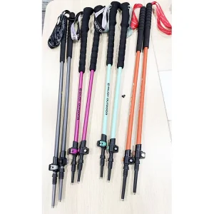 2 Section Ski Pole with EVA Grip TPR Basket and Ice Tip
