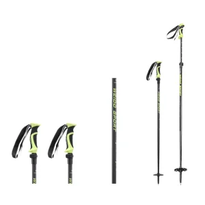 2 Sections Alpine Ski Pole Carbon Fiber Aluminum OEM Customized Factory Price Nordic Telescopic Skiing Stick 100 130cm