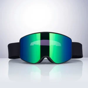 3-Layer Face Foam Ski Goggles Adjustable Elastic Jacquard Strap UV Protection