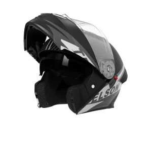 3C DOT FMVSS Certified ABS Motorcycle Helmet Open-Face Unisex All-Season Dual Visor Graphic Pattern
