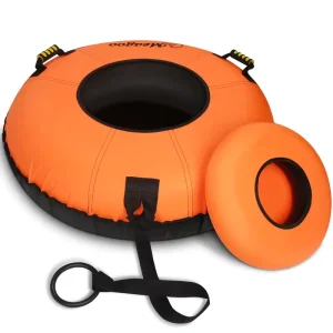 40″ Heavy Duty PVC Inflatable Snow Tube with 600D Canvas Cover Cushion Seat