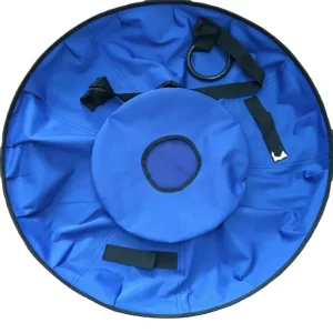 40 Inch Snow Tube Hard Bottom Plastic Rubber Completely Waterproof Durable Eco Friendly 1 Person Capacity for Winter Sports for
