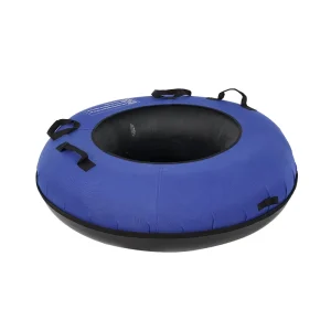 44″ Heavy Duty Inflatable Snow Tube Rubber and Plastic Slick Bottom Large Sled for Kids and Adults