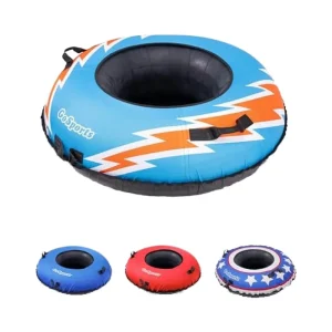 44-Inch Heavy-Duty PVC Snow Tube with Commercial-Grade Sled and Canvas Cover