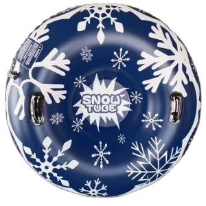 47-Inch Heavy-Duty Inflatable Snow Tube for Adults and Kids