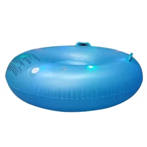 48inch Cold resistant PVC 1 Seat Inflatable Snow Tube Ring with Colorful Light