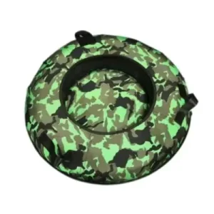 50-Inch Hard-Bottom Rubber Inflatable Snow Tube