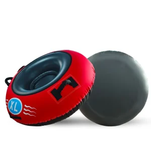 50-Inch Round PVC Inflatable Snow Tube Sled for One Rider