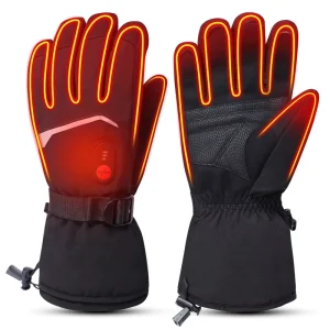 7.4V Rechargeable Heated Polyester Ski Gloves