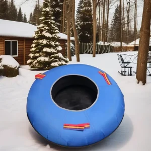 70-120 cm Inflatable Snow Tube with Oxford Fabric Cover, Rubber Hard Bottom, and Thickened Design