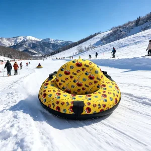 70~120cm Commercial Plastic Snow Tube Sled for Ski Parks Rental Use Heavy Duty PVC Thickened Design Land Sledding Ring