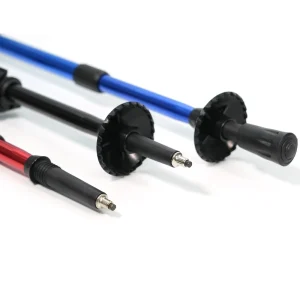7075 T6 Anodized Color Light Weight Strojng Collapsible Trekking Ski Poles