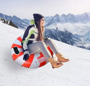 90cm PVC Foldable Inflatable Towable Snow Tube Ski Circle