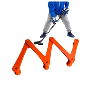 ABS 5-Section Hockey Stickhandling Training Aid for Puck Control and Reaction