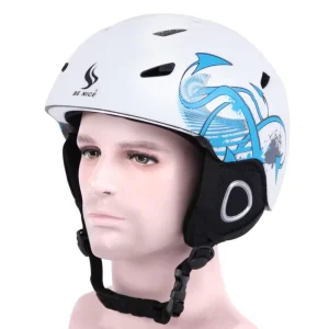 ABS Men Black Snowboard Helmet Custom Branded Winter Snow Sport Safety Helmet Ski Helmets for Men Women