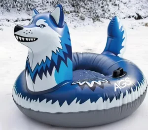 AGS Eco Friendly PVC Inflatable Snow Tube for Winter Adult Parent child Sports Thickened Cold resistant Box Packaging
