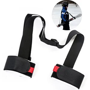 Adjustable EVA Velcro Ski Carrier Shoulder Strap for Ski Poles Equipment
