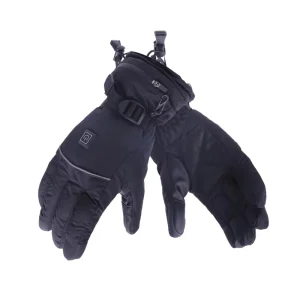 Adjustable Temperature Heated Unisex Gloves with Cotton Spandex, Waterproof Drawstring Closure for Hiking and Skiing