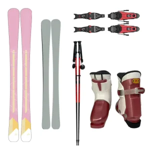 Adult All-Region Snowboard Ski Set 143cm Powder Poplar Wood Core Waterproof