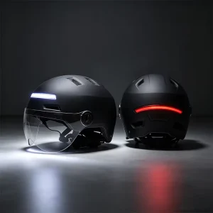 Adult Cycling Helmet for Urban Scooters with LED Rear Light and Reflective Strips