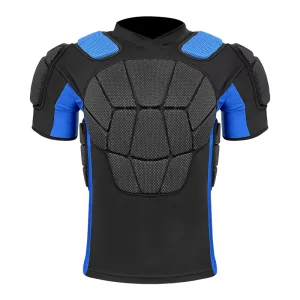 Adult Ice Hockey Protective Shirt EVA Padded Shoulder Chest Rib Guard 4-Way Stretch Compression Sportswear Custom OEM ODM