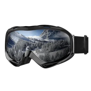 Adult Over-Glasses Ski and Snowboard Goggles UV Protection with Case