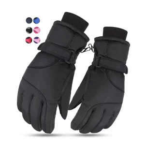 Adult Ski Gloves Waterproof Touchscreen Snowboard Gloves Warm Lined Winter Snow Gloves for Cold Weather