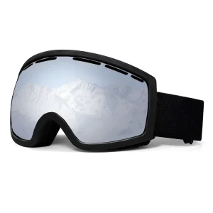 Adult Ski Goggles and Helmet One Size Double-Layer PC Anti-Fog Wind and Sand Proof UV-Proof
