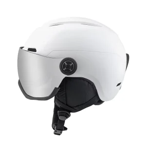 Adult Ski and Snowboard Helmet with In-Mold Ski Lens, PC/EPS Construction and Goggles