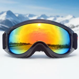Adult Windproof Anti-Fog Ski Goggles and Helmet TUP Material Snowboard Glasses
