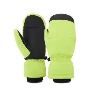 Adult and Children’s Waterproof Polyester Ski Gloves Touchscreen Five-Finger Windproof Warm Winter Gloves