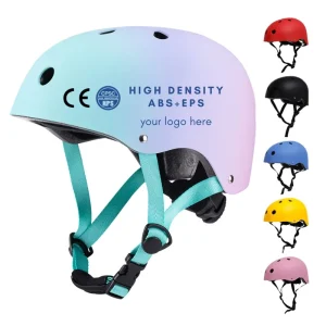 Adult and Kids Adjustable Bike Helmet for Roller Skating and Skateboarding