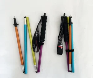 Aluminum Carbon Collapsible Lightweight Trekking Trail Running Pole
