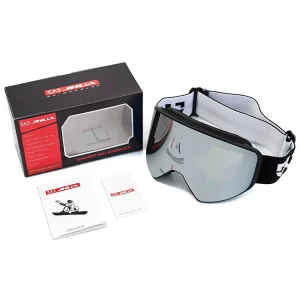 Anti-Fog Magnetic CE UV400 Ski Goggles with Mirror Polarized Lenses