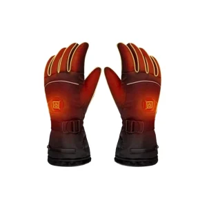 Anti-Slip Windproof Battery-Heated Winter Gloves with Touchscreen Compatibility