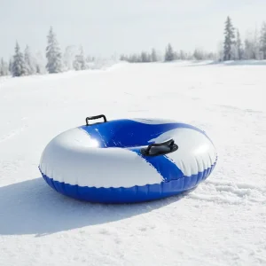 Arctic Trails Durable Single Snow Tube Freeze Proof PVC Inflatable Sled for Winter Ski & Sledding