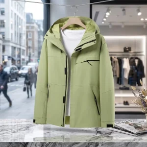 Autumn Winter Couple Hooded Jacket Men Women Windproof Waterproof Breathable Sports Windbreaker High Quality Coat