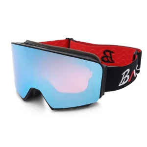 BAOLIDEN JR026 Adult Ski Goggles Half Frame Fashionable Minimal Obstruction Snowboard Adjustable Strap Anti Fog % UV