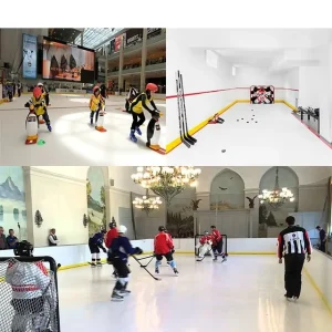 Basement Hockey Rink Boards Synthetic Ice Rink