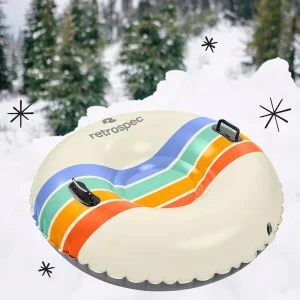 Best Sale Heavy Duty Foldable Rubber Inflatable Snow Ski Tube Sleds for Children Winter Sports