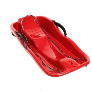 Binyu Heavy Duty HDPE Build Snow Toboggan Sledge Brake Hand Pull Strap Included Customized Pantone Color Portable Winter Fun